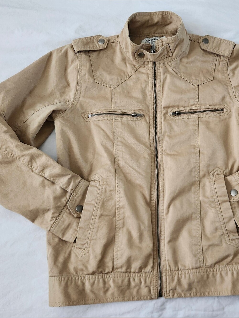 Men's Tan Barn Jacket by BLUE EXCHANGE